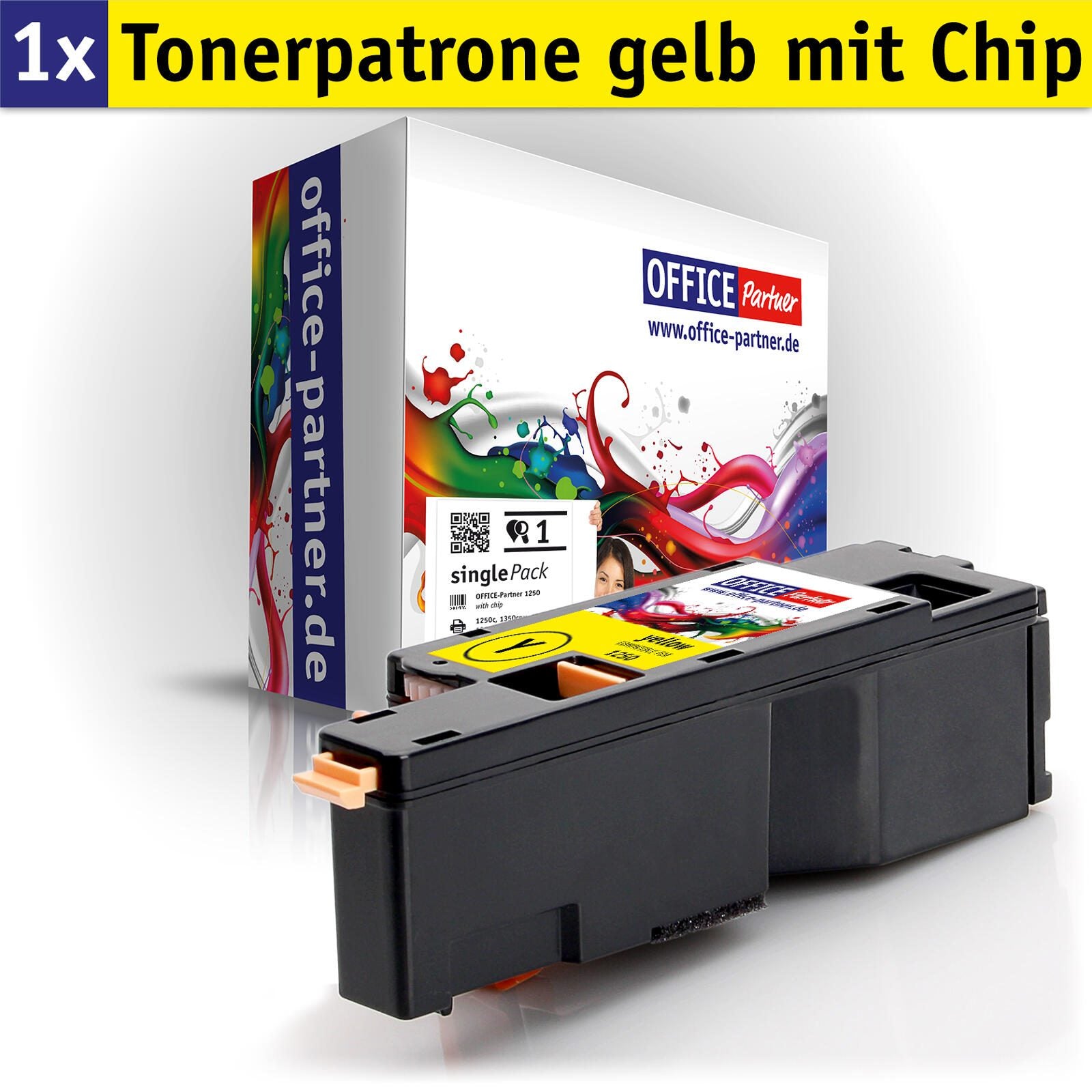 OFFICE-Partner Premium Toner alternativ zu Dell C1760 / C1765 Y - gelb OFFICE-Partner Premium Toner alternativ zu Dell C1760 / C1765 Y - gelb